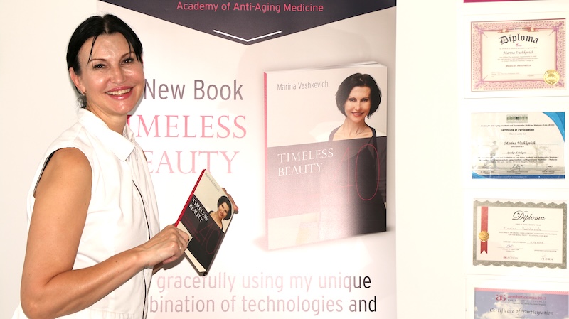 Registered Nurse injector at MedVSPA Toronto with her book