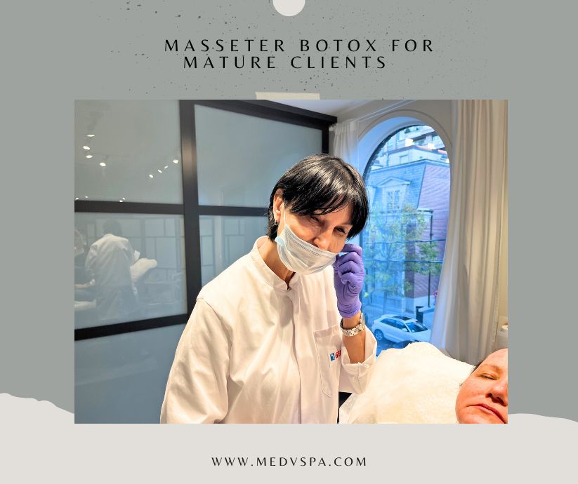 masseter botox menopausal client consultation before injections