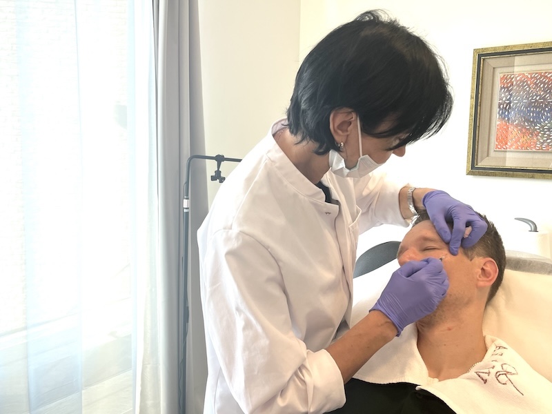 RN Botox injector performing the treatment in Toronto