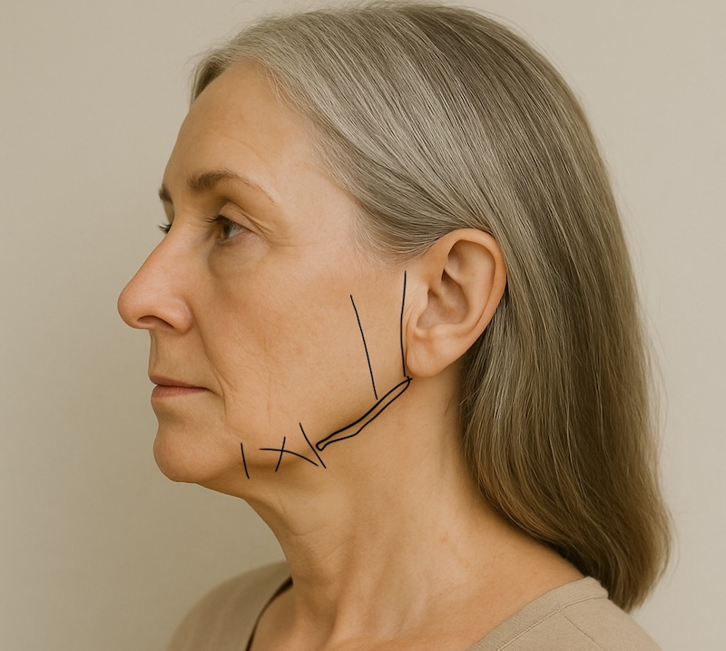 jawline filler map restoring facial structure and support