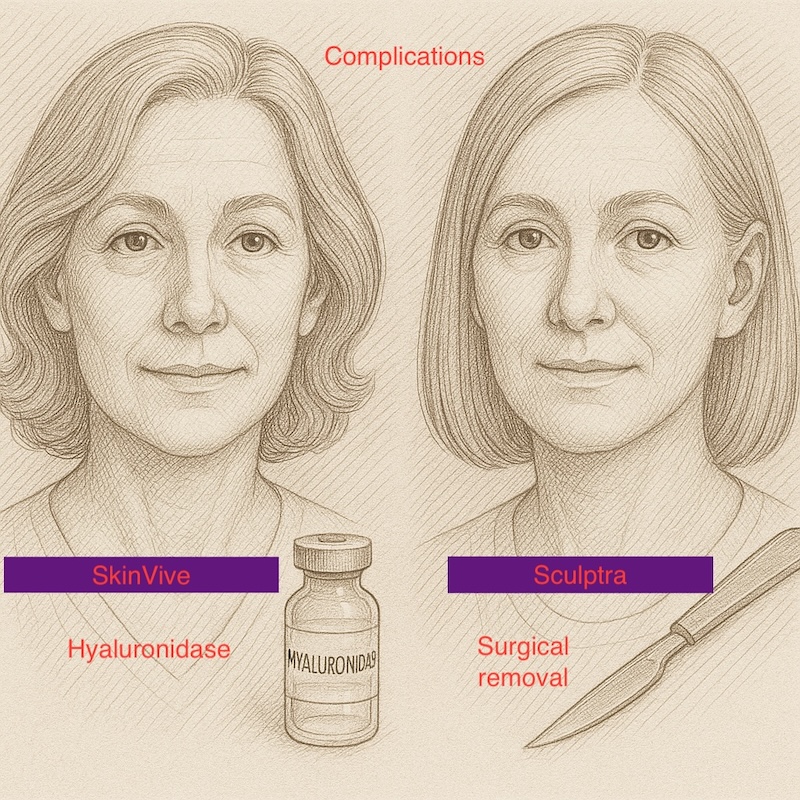 Sculptra nodules and SkinVive bumps removal treatments Nodules Sculptra and Skinvive bumps treatments