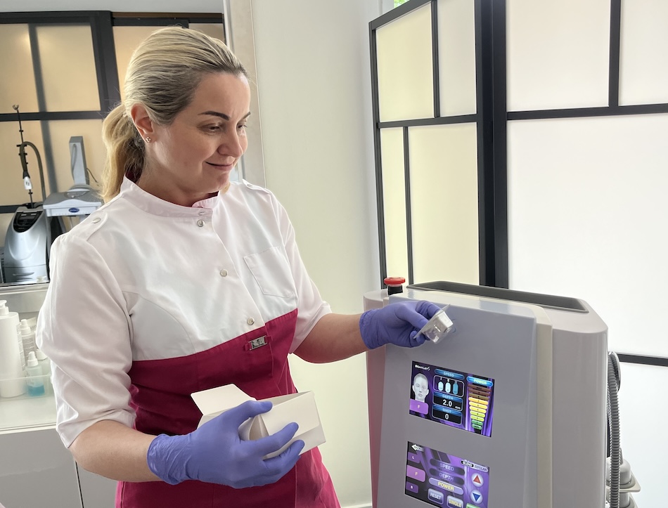 Sylfirm X RF Microneedling treatment preparation in Toronto at MedVSPA Clinic
