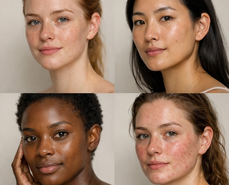 Different skin types and tones when considering microneedling safety