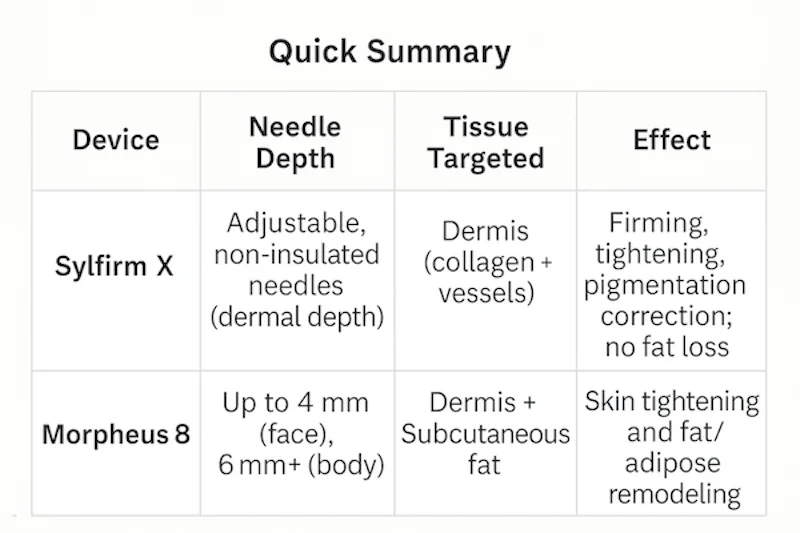 Sylfirm X and Morpheus * comparing technology and results