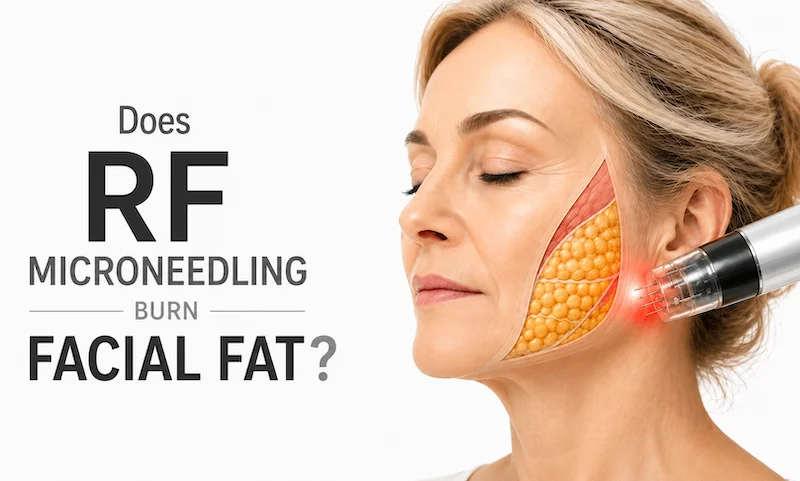 cDoes RF microneedling burn facial fat? RF microneedling treatment and facial volume preservation in Toronto